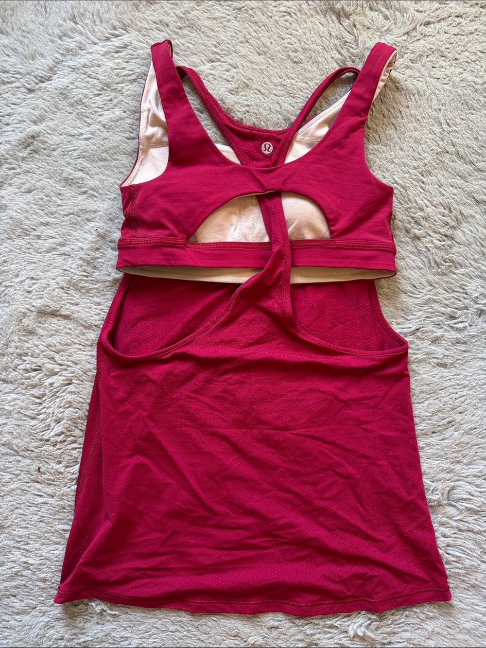 lululemon athletica Deep Raspberry Built-In Bra Tank